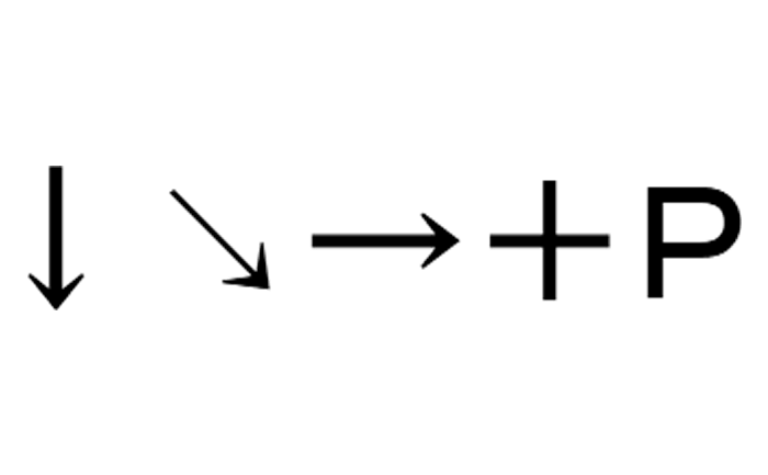 矢印→をCSSを使用して右下矢印↘にする方法