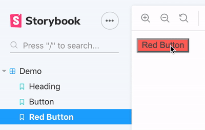 Storybook Red Button追加
