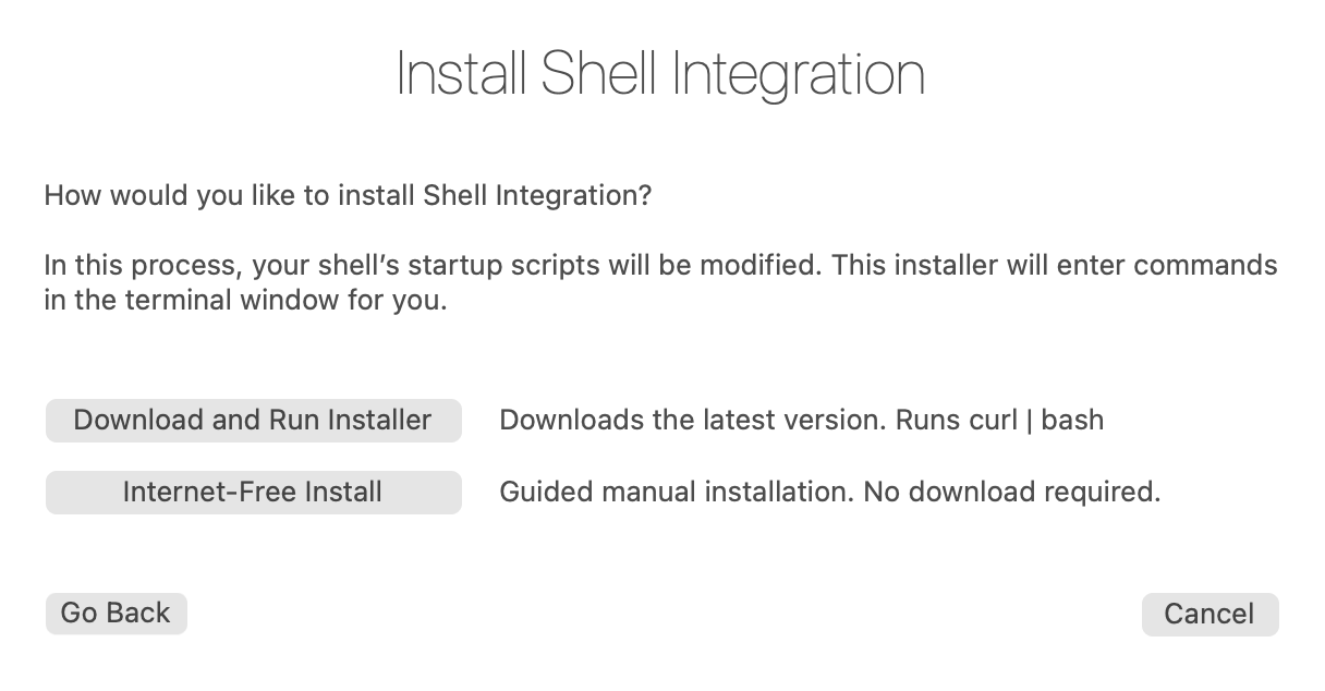 iTerm2 Install Shell Integration