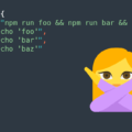 package.jsonのscriptsにnpm runを「&&」や「;」で連結はダメ