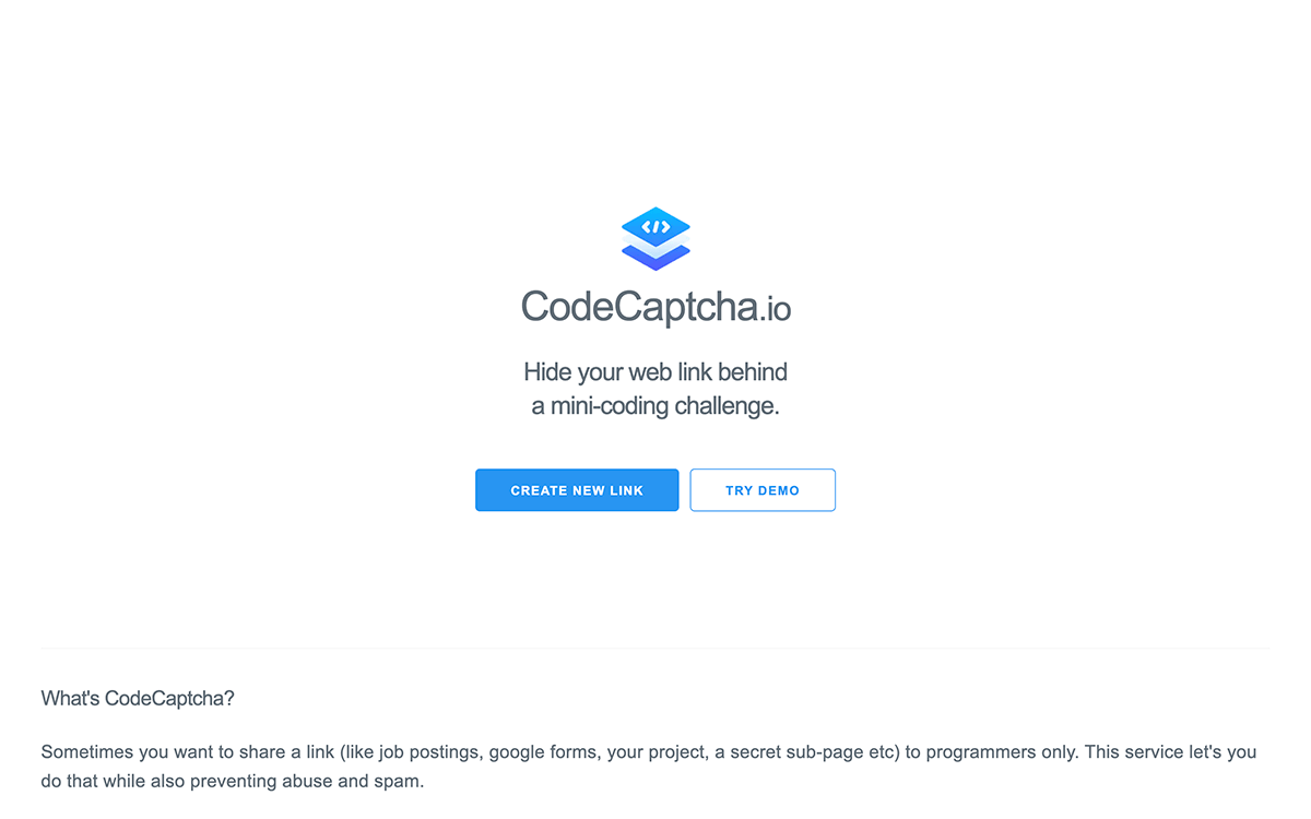 CodeCaptcha.ioでコーディング問題の正解者だけサイトに遷移