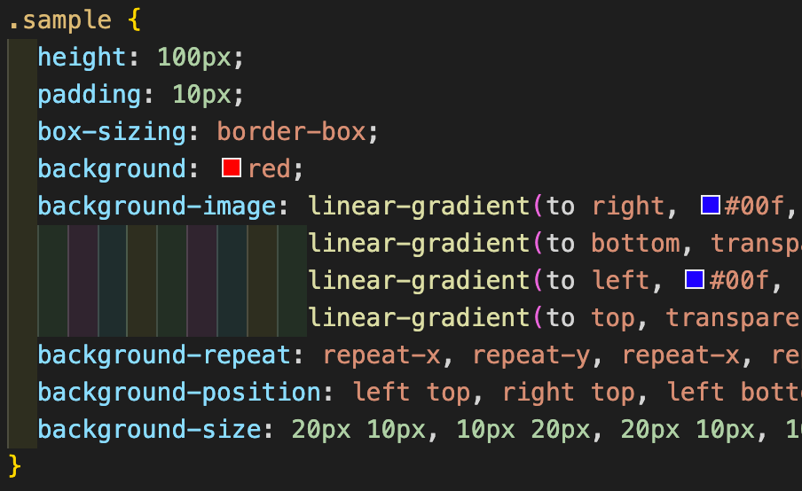 CSSのborderの点線はlinear-gradientかSVGを使おう