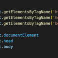 getElementsByTagNameでhtml,head,bodyを取得しないほうが良い
