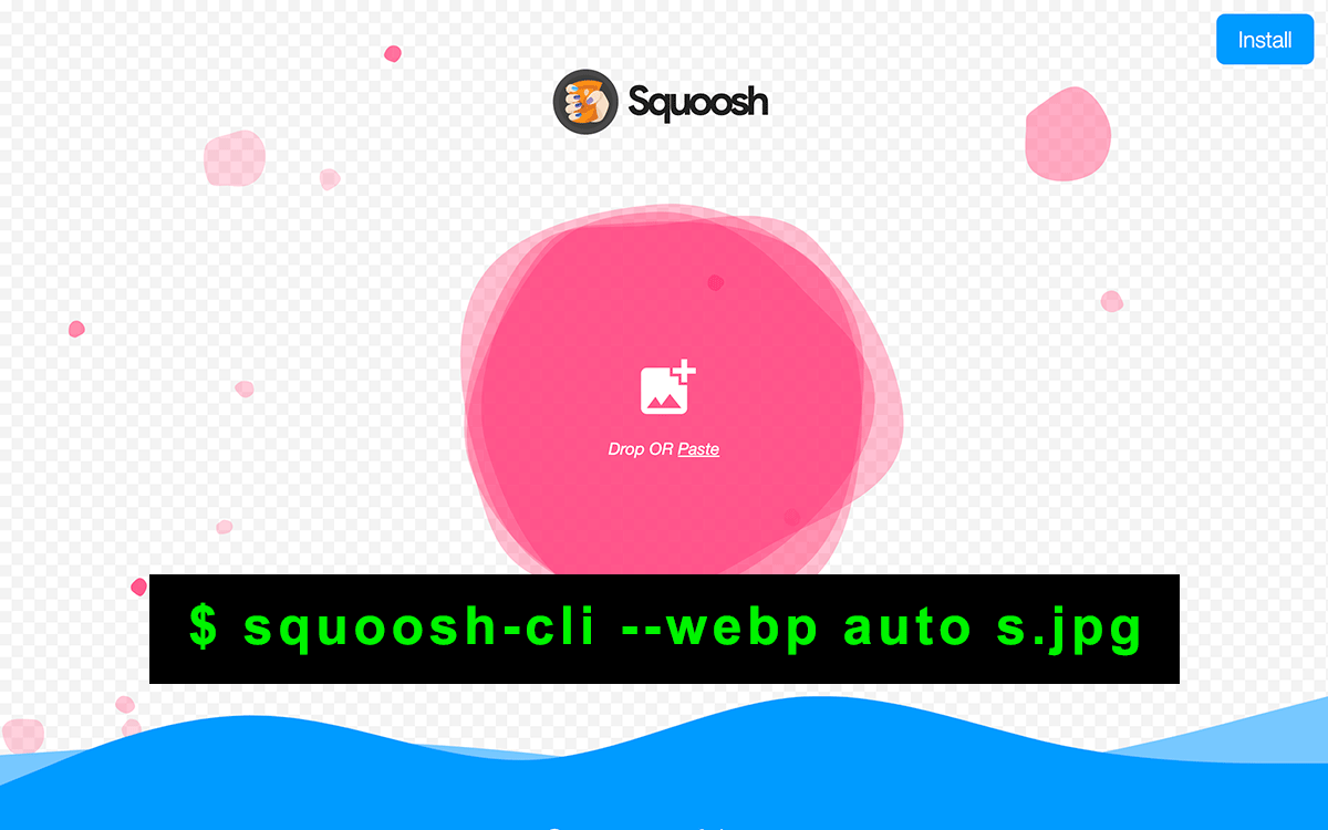 1分でわかるSquoosh CLIによるWebPとAVIF画像生成