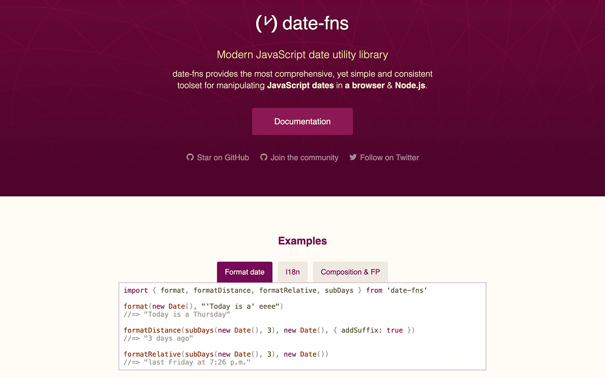 JavaScriptの日付ライブラリdate-fnsの使い方と使う理由