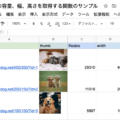 Google Apps ScriptでURLから画像容量や幅・高さを取得する方法