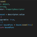 autobind decoratorで.bind(this)用デコレーターを5秒で実装する方法