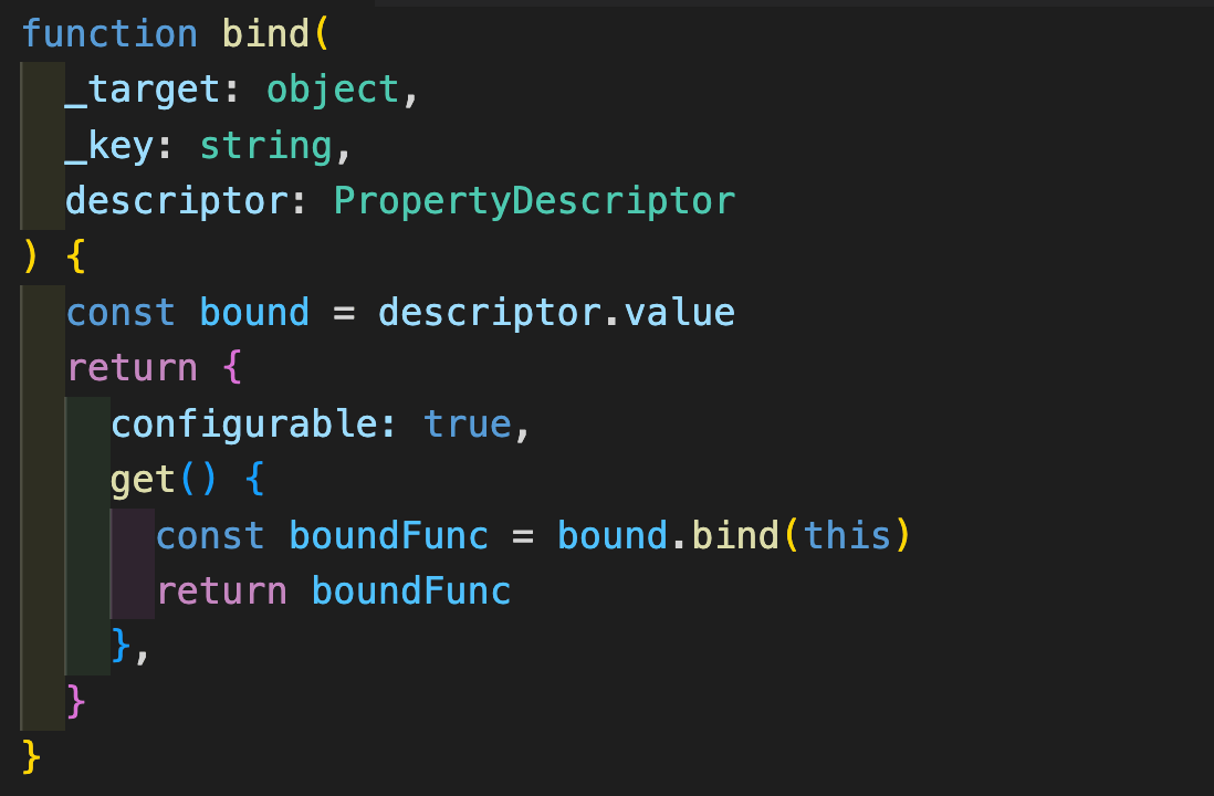autobind decoratorで.bind(this)用デコレーターを5秒で実装する方法