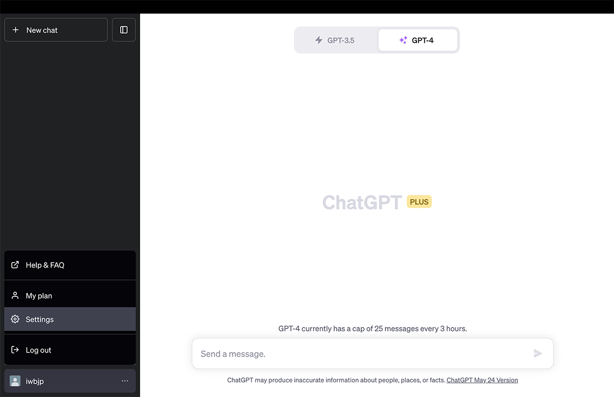 ChatGPT Settings
