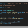 JavaScriptでHTMLを文字列で取得したらDOMParserで操作するべし