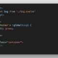 Svelteのimportで読み込んだ要素のCSS適用には:globalを使用する