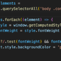 HTML内のCSSプロパティの値をJavaScriptで調べる方法