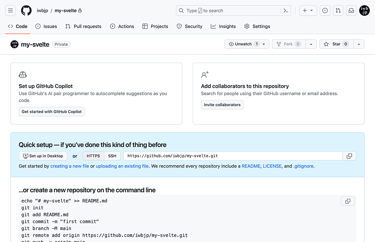 GitHub Quick setup — if you’ve done this kind of thing before
