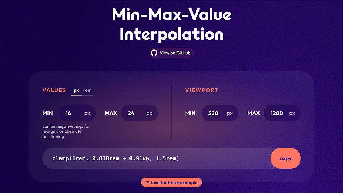 clampはMin-Max-Value Interpolationではなく関数を使うべき