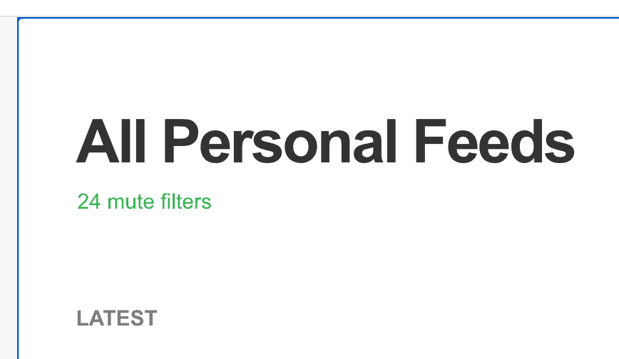 Feedlyでフィード一覧に出る青い枠線を消す方法