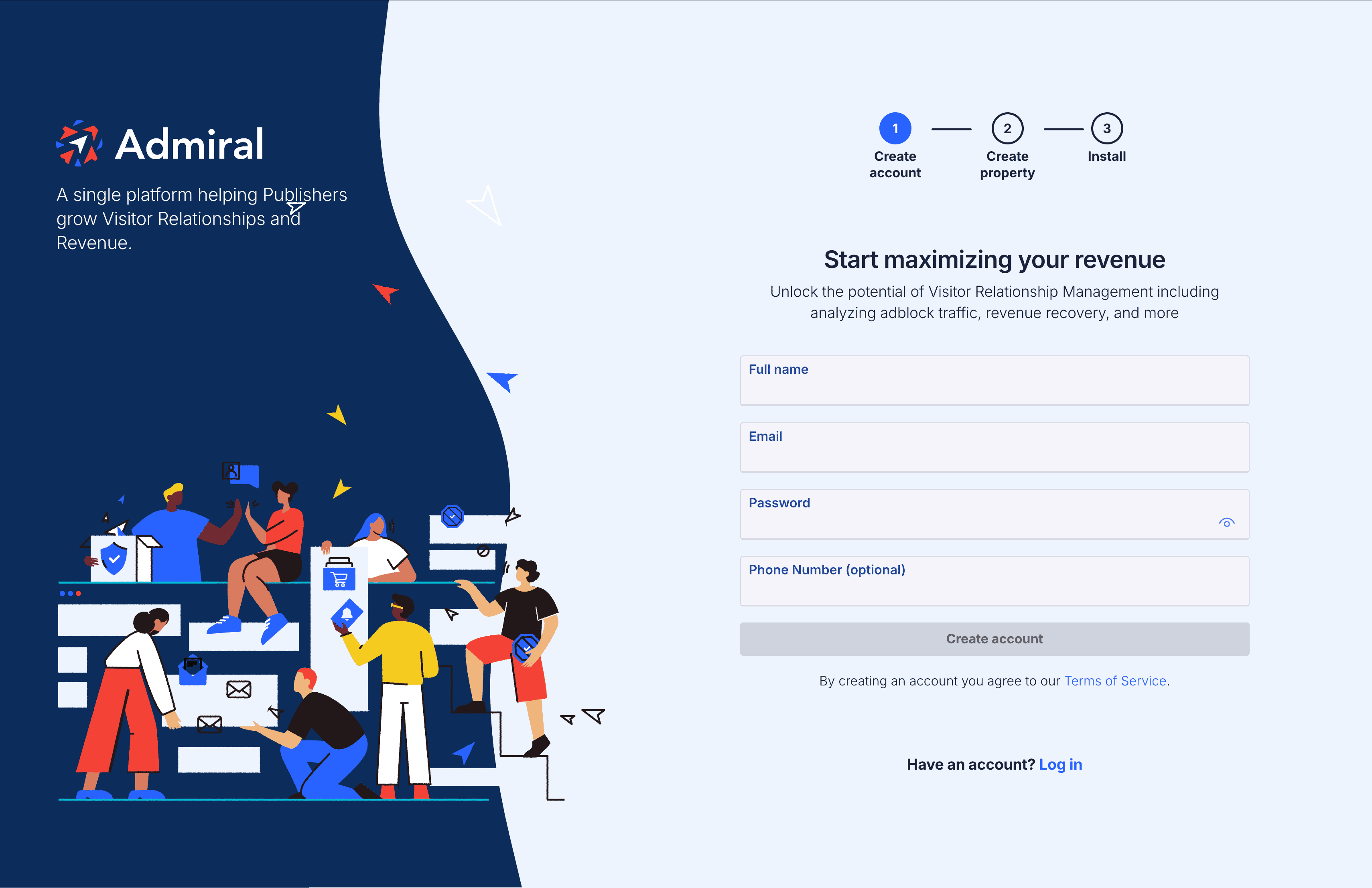 Create account