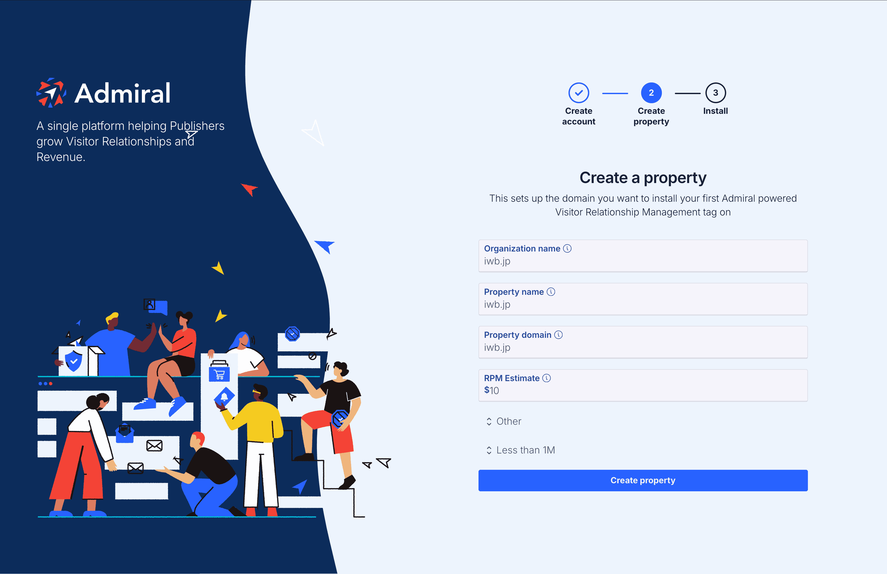 Create property