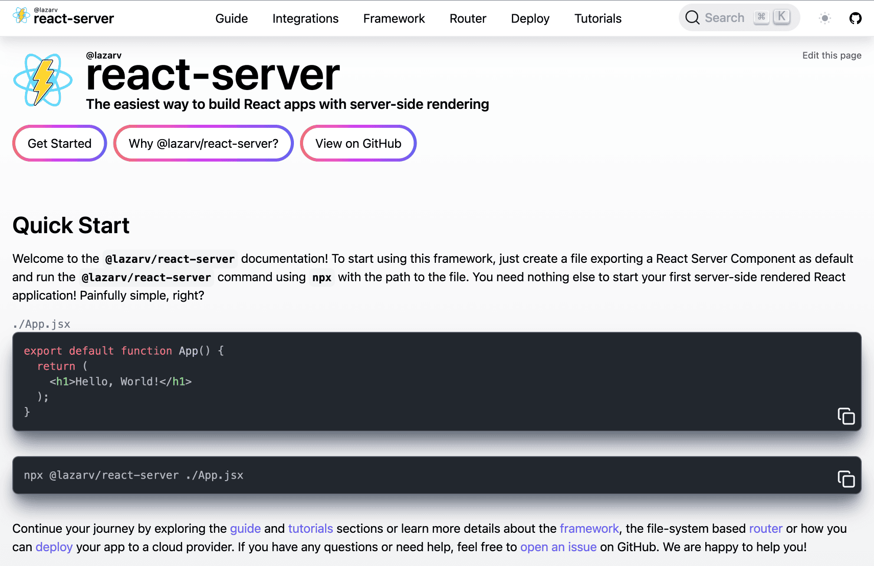 react-serverでNext.jsのようにReactで静的ページを生成する方法