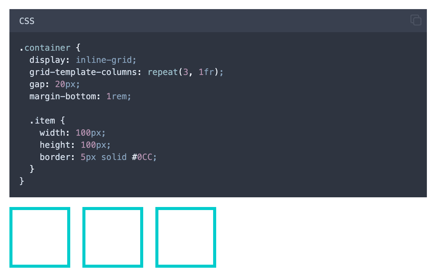 CSSのdisplay: gridよりdisplay: inline-gridのほうが固定幅に最適