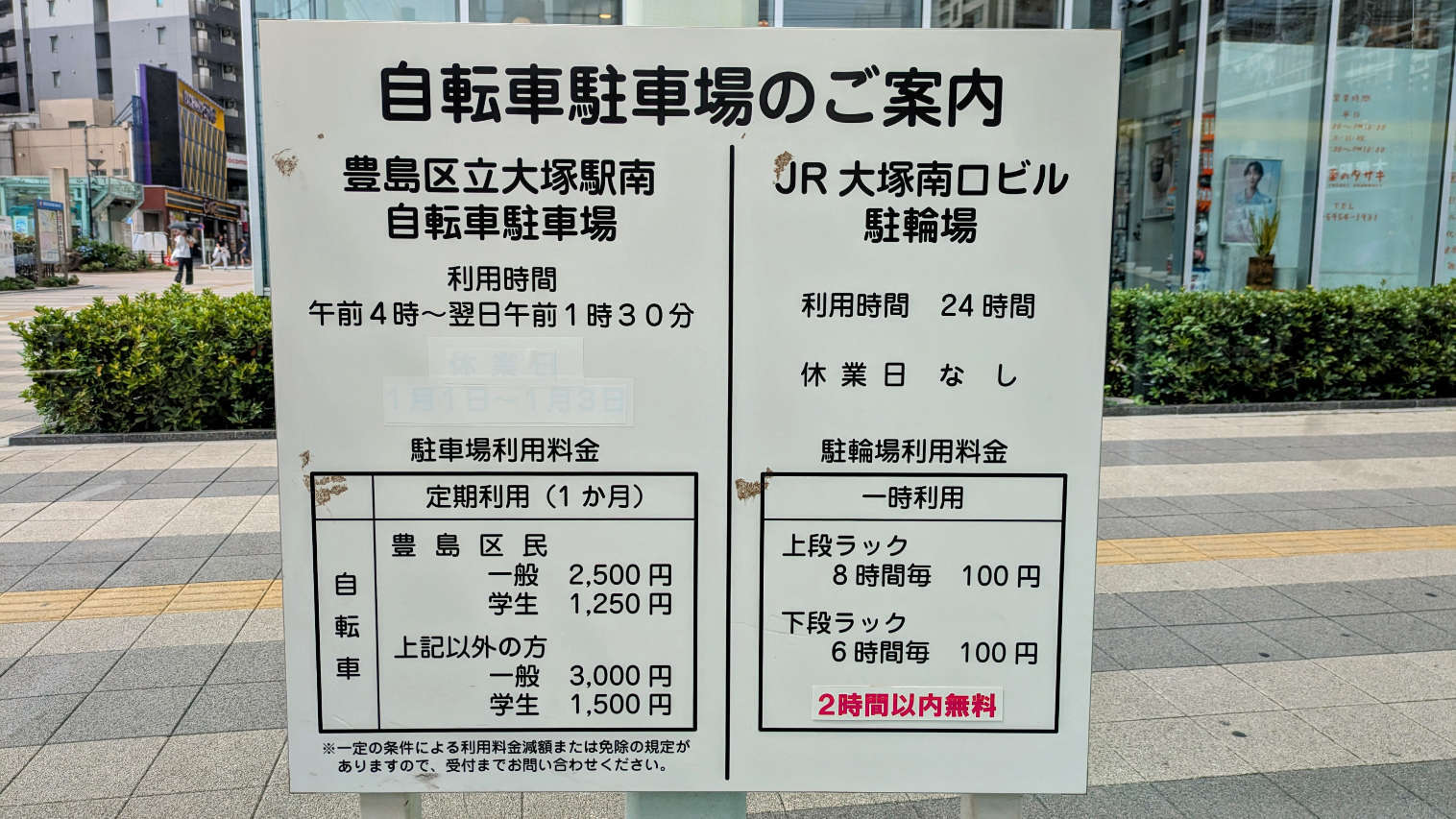 JR大塚駅南口ビル駐車場
