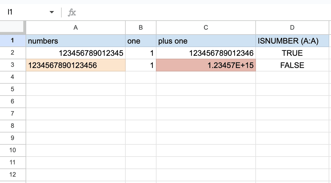Googleスプレッドシートは数値を文字列に自動変換することがあるので注意