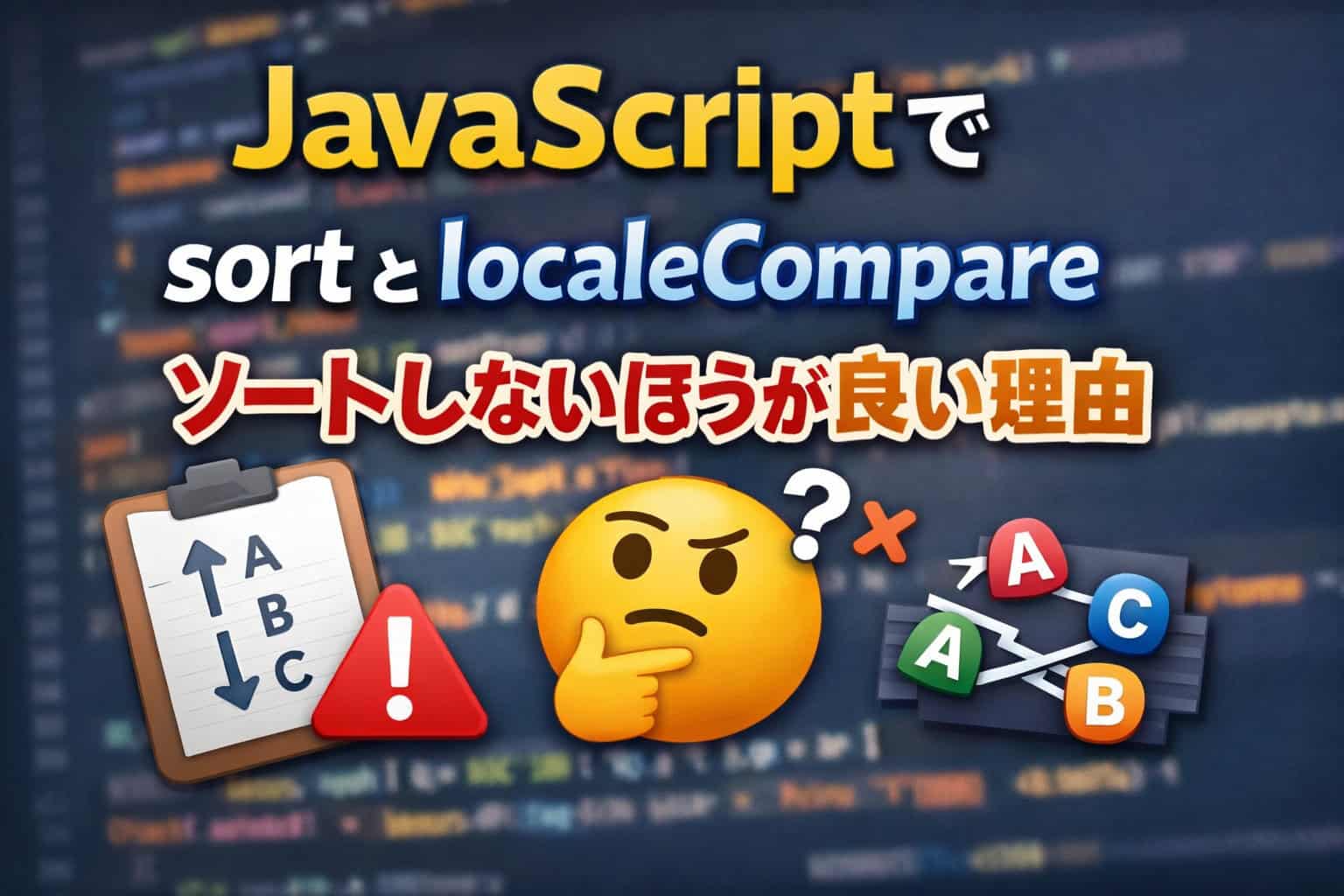 JavaScriptでsortとlocaleCompareでソートしないほうが良い理由