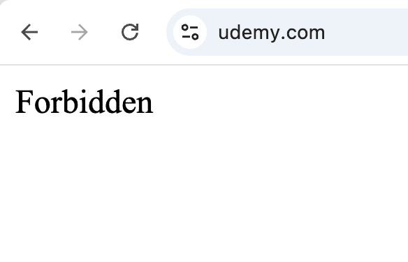 UdemyでForbiddenで閲覧不可になった際の正しい対処法