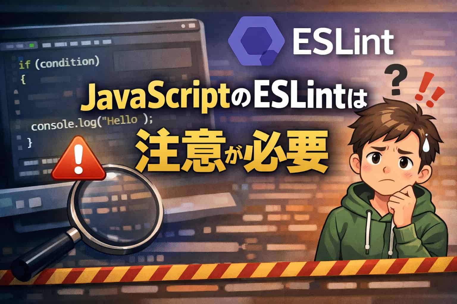 JavaScriptのESLintは問題を検出しにくいので注意が必要