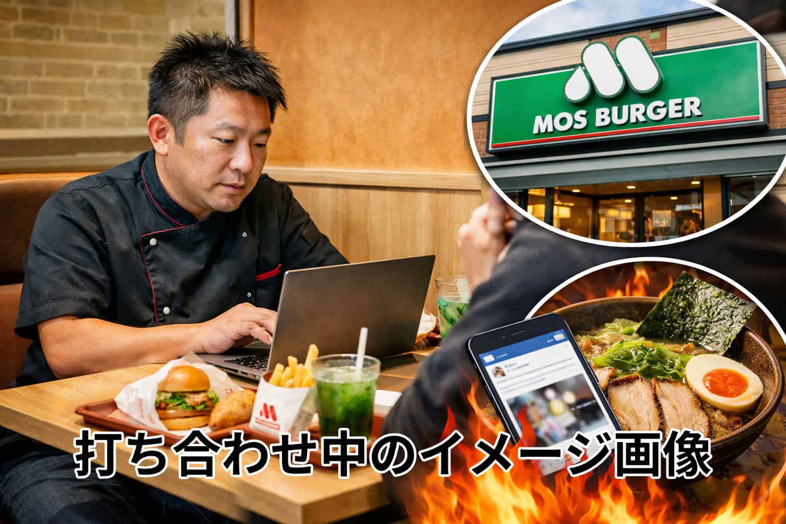 人気ラーメン店「ソラノイロ」店主がモスバーガーでの打ち合わせで炎上した件について